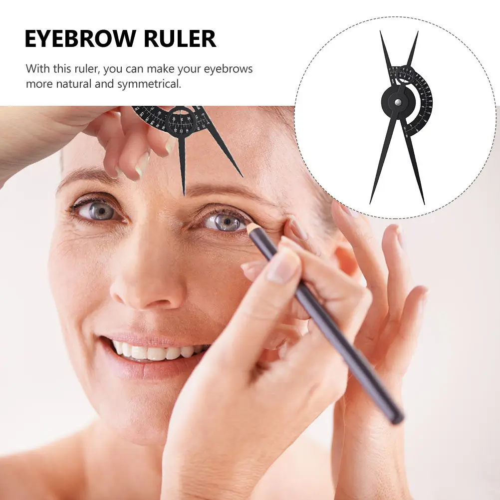 Professional Eyebrow Measuring Ruler Corrosion Resistant Shaping Tool for Symmetrical Brows Tattoo Lip