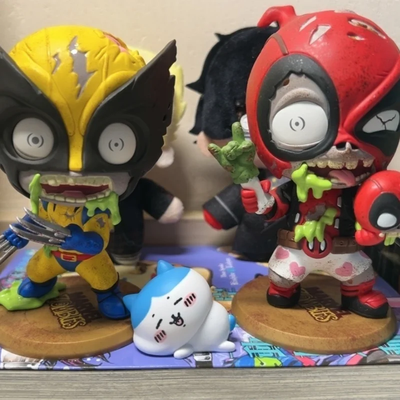 

Iron Man Captain America Action Figures Zombie Undead Deadpool Cosbaby Trendy Collectible Figurine Desktop Ornament Surprise Box