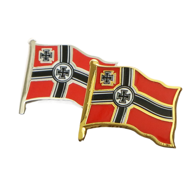 Prussian Cross Flag Emblem Badge German Medals Pins Collection DIY Clothing Accessories