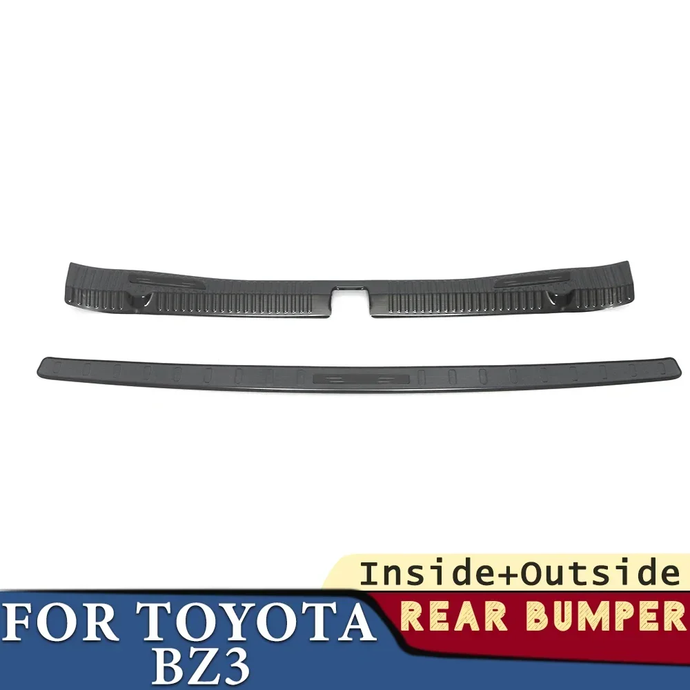 

Trunk Bumper for Toyota BZ3 2023-2024 Car Accessories Stainless Rear Fender Protector Sill Pad Cover Sticker Decoration