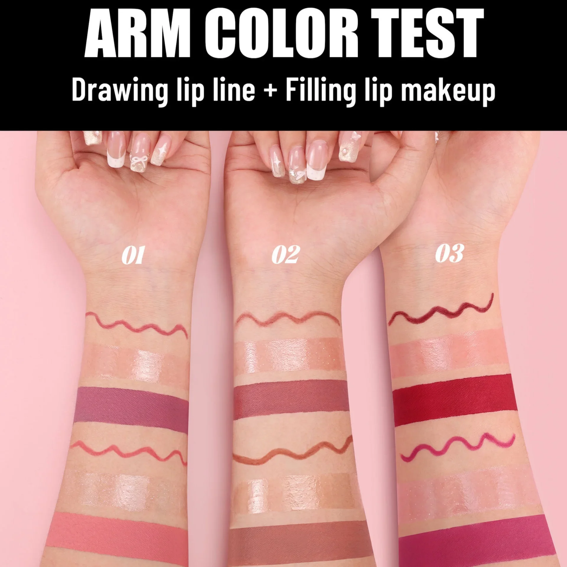 مجموعة مكونة من 6 قطع من أحمر الشفاه السائل غير اللامع، مجموعة هدايا مكياج مرطبة تدوم طويلاً ومقاومة للماء وغير تتلاشى