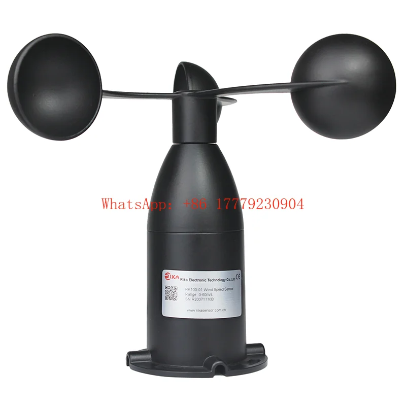 

RK100-01 Hot Sale Metal Weather Station Speed Measuring Instruments Wind Speed Sensor Anemometer RS485 4-20mA