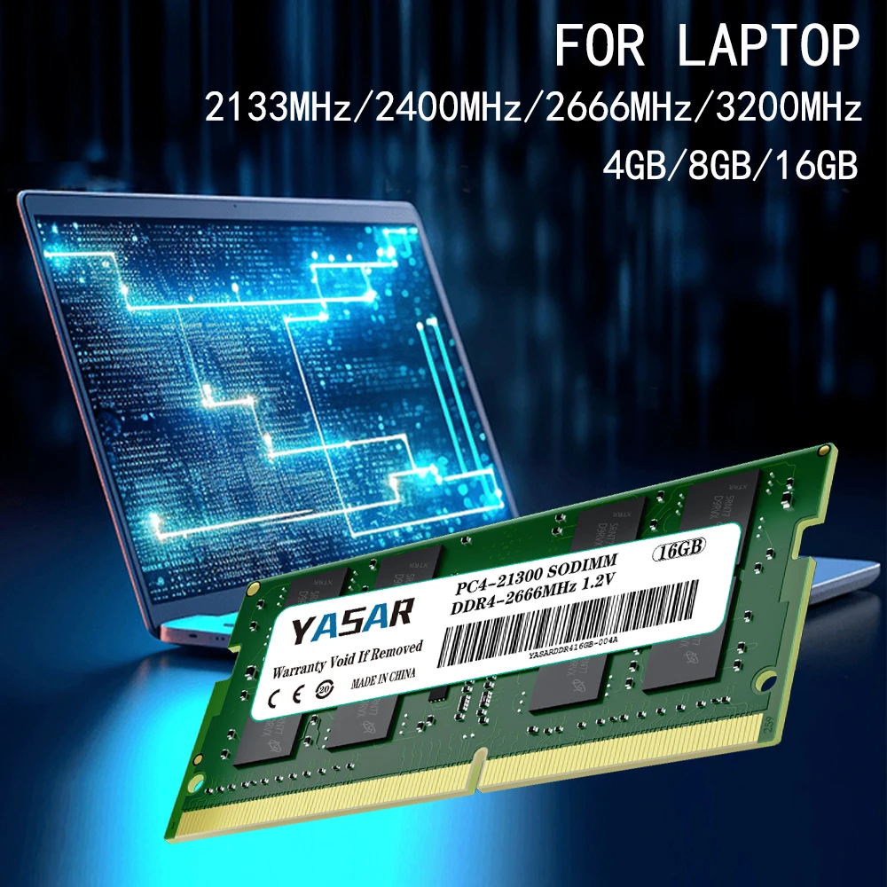 ラップトップ,ノートブック,ddr4,32GB, 16GB, 8GB,YASAR-SODIMM mhz,3200mhz,2666mhz,260ピン,2400 v,pc4,1.2,25600, 21300用の19200ラムメモリ