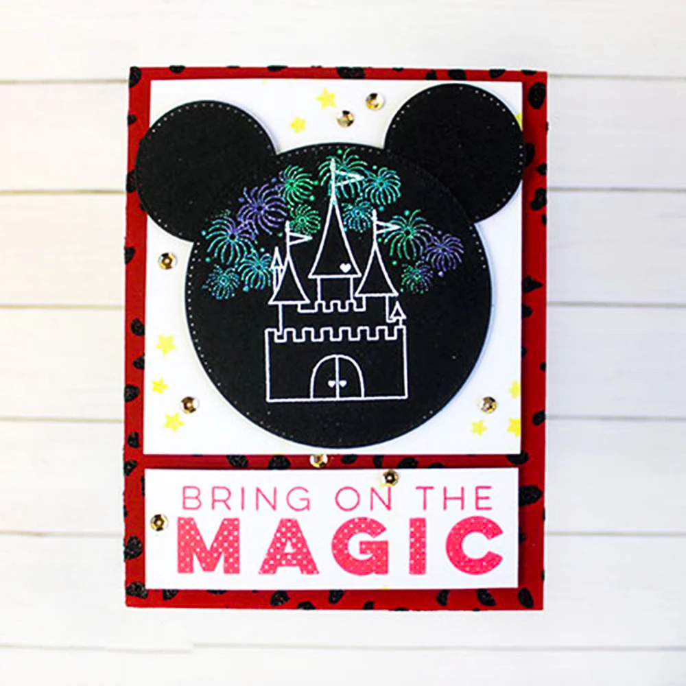 Magical Day Castle Fireworks Transparent Stamps and Dies for Diy Scrapbooking Paper Card Craft Dreams Come True Clear Stamp 2022