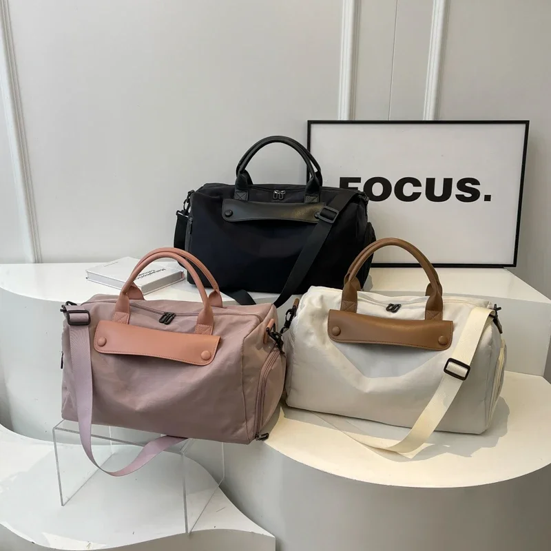 Oxford-Sacs de voyage décontractés pour femmes, fourre-tout de voyage à fermeture éclair, nouvelle tendance de grande capacité, plusieurs poches, en vente