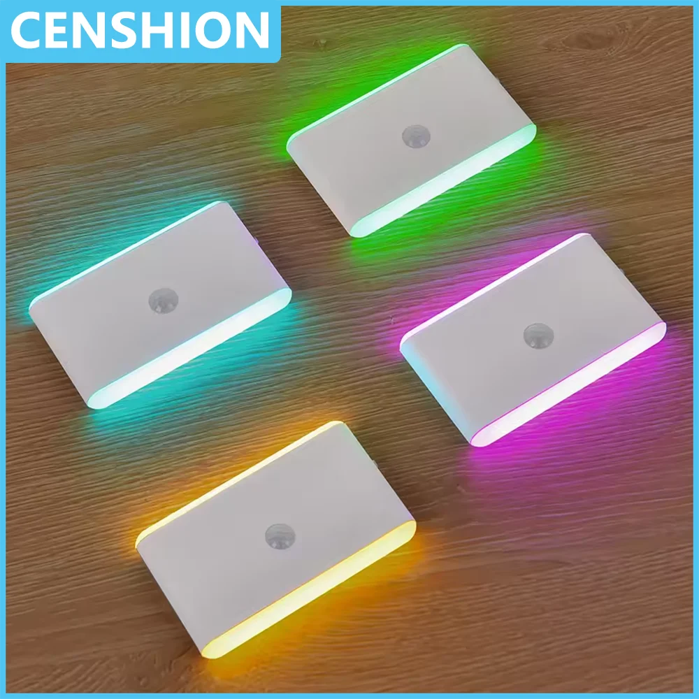 

Wall Lamp LED Motion Sensor Night Light Stair Lamp Dimmable Rechargeable for Indoor Bedroom Cabinet Gift Decor Indoor Lighting