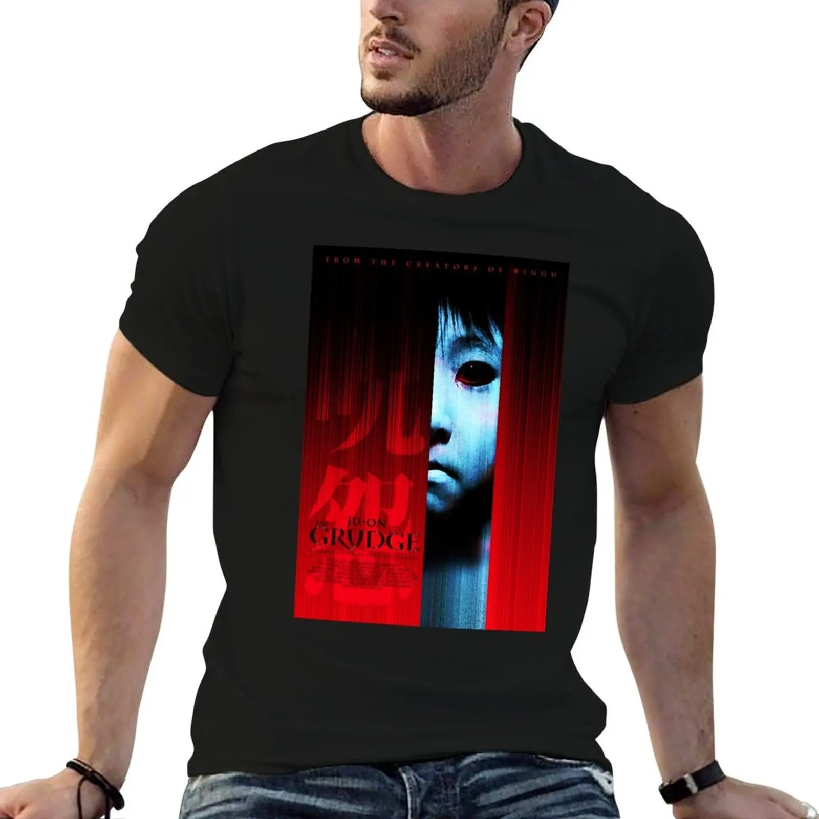 JU-ON THE GRUDGE T-Shirt hippie clothes street wear mens t shirts casual stylish