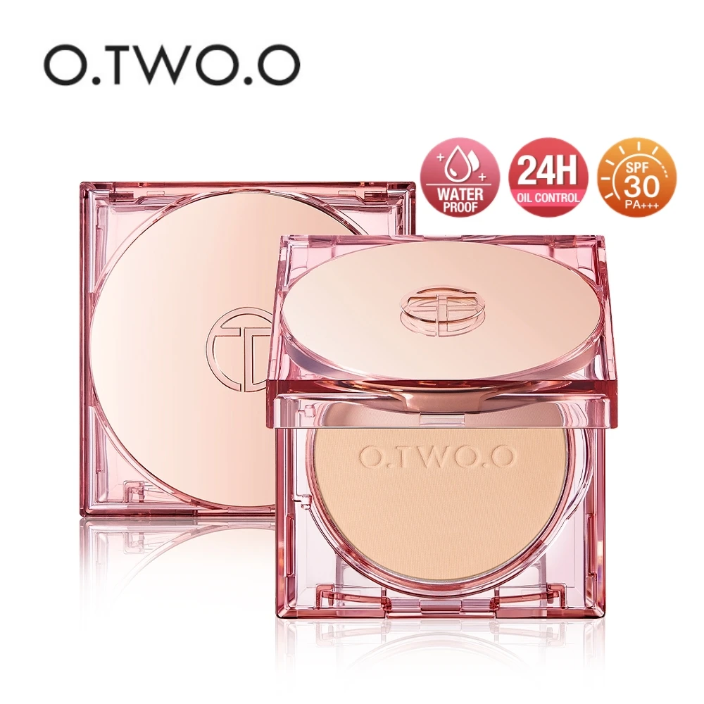 Wholesale O.TWO.O Face Powder 24 Hours Oil-control SPF 30 PA+++ Waterproof Matte Face Makeup Cosmetic Setting Compact Powder