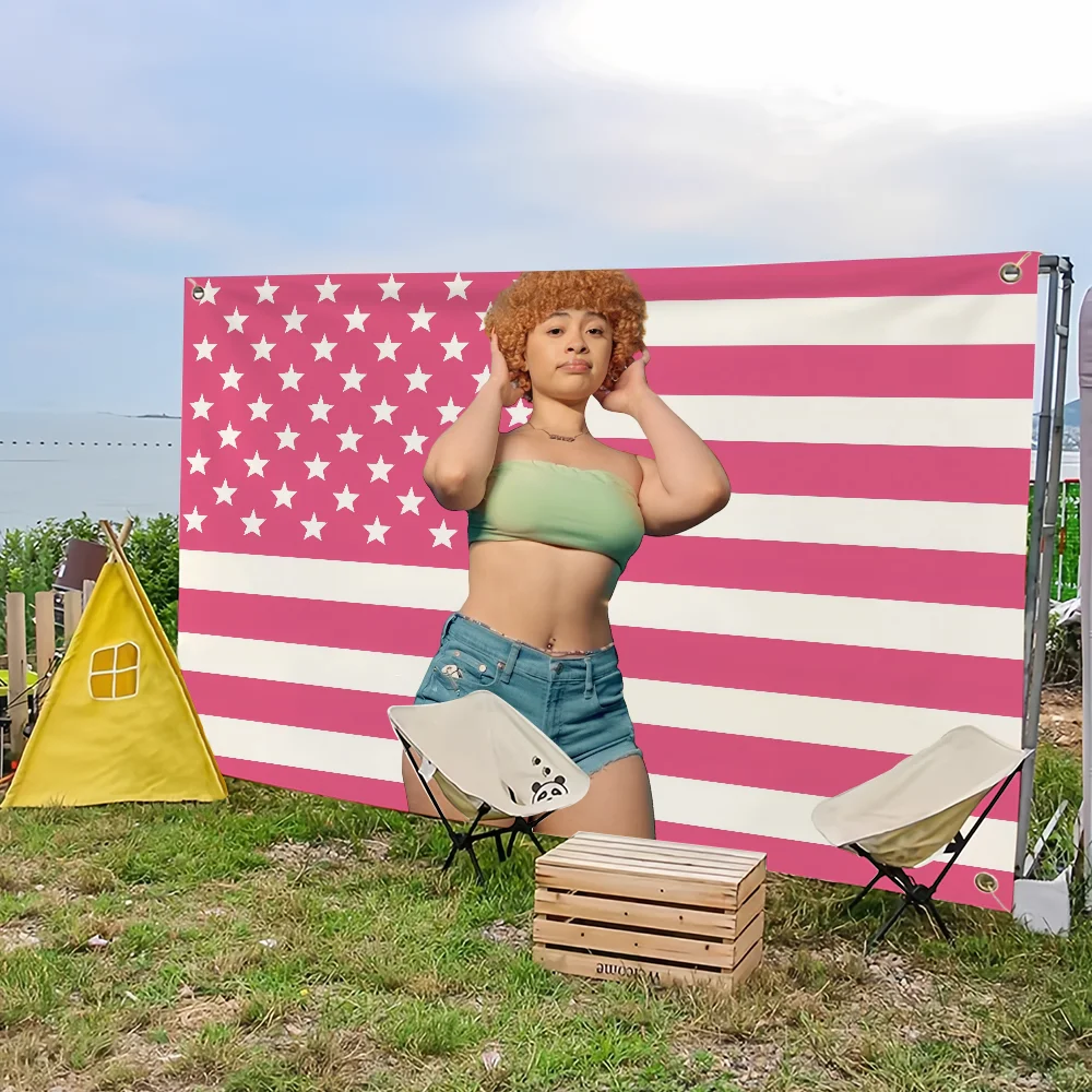 Flaga na piknik Party Art Spice I-Ice Dekoracja domu Outdoor Camping Singer Banner