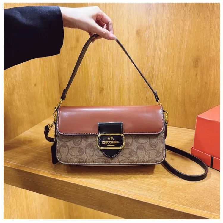 

Роскошная минималистичная винтажная сумка для подгузников, женская вместительная дизайнерская сумка-тоут, элегантная классическая модная стильная сумка через плечо для поездок на работу