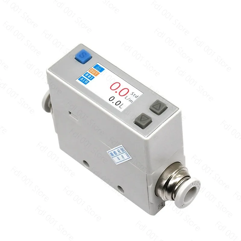 AFM07 Gas Mass Flow Controller LCD Display Digital Gas Flow Meter High Precision for Air Nitrogen Oxygen