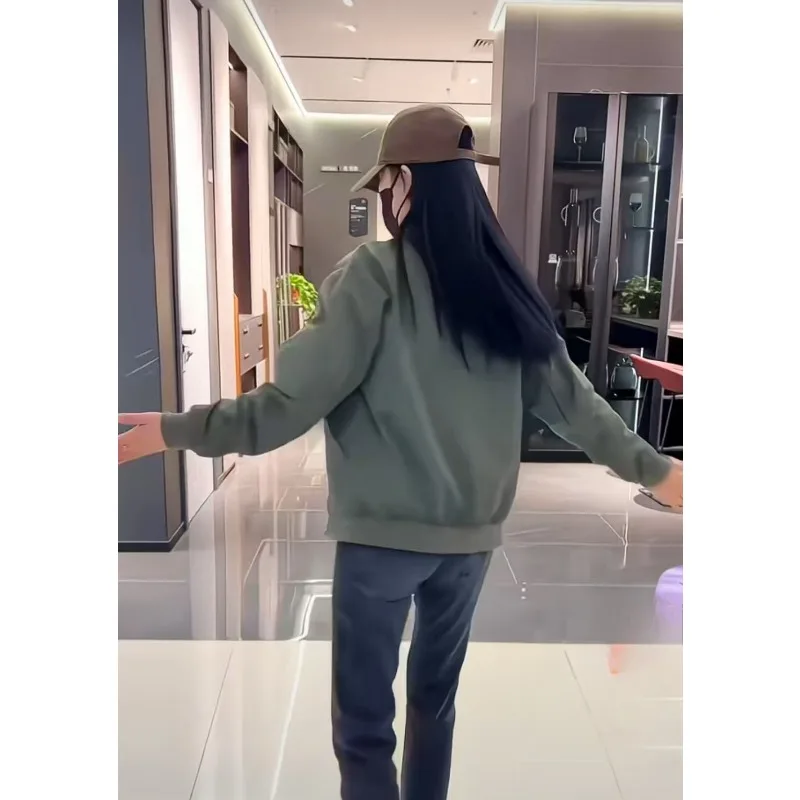 Spring  Autumn Coats New Fashion Brand Standing Collar Jacket High Quality Light Luxury Splicing Short Baseball Casual Jacket