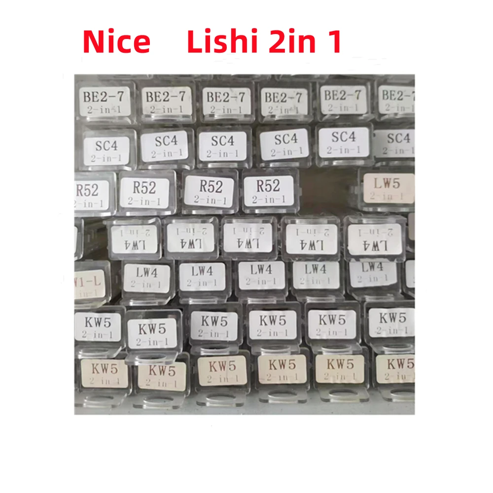 LISHI 2IN 1 เครื่องมือ SC4 SC1 KW1 SSOO1 R52 R52L KW5 TE2 LW4 LW5 AM5 M1MSI SC20 BE2-7 BE2-6 ล็อคเปิดมือเครื่องมือ