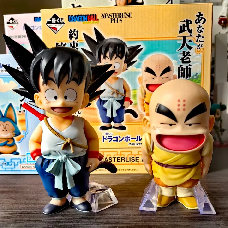 Figura de Anime Dragon Ball Z de 15 cm/5.9 pulgadas, Figura de Goku Krillin de DBZ, Modelo Coleccionable de PVC, Juguetes y Regalos de Anime