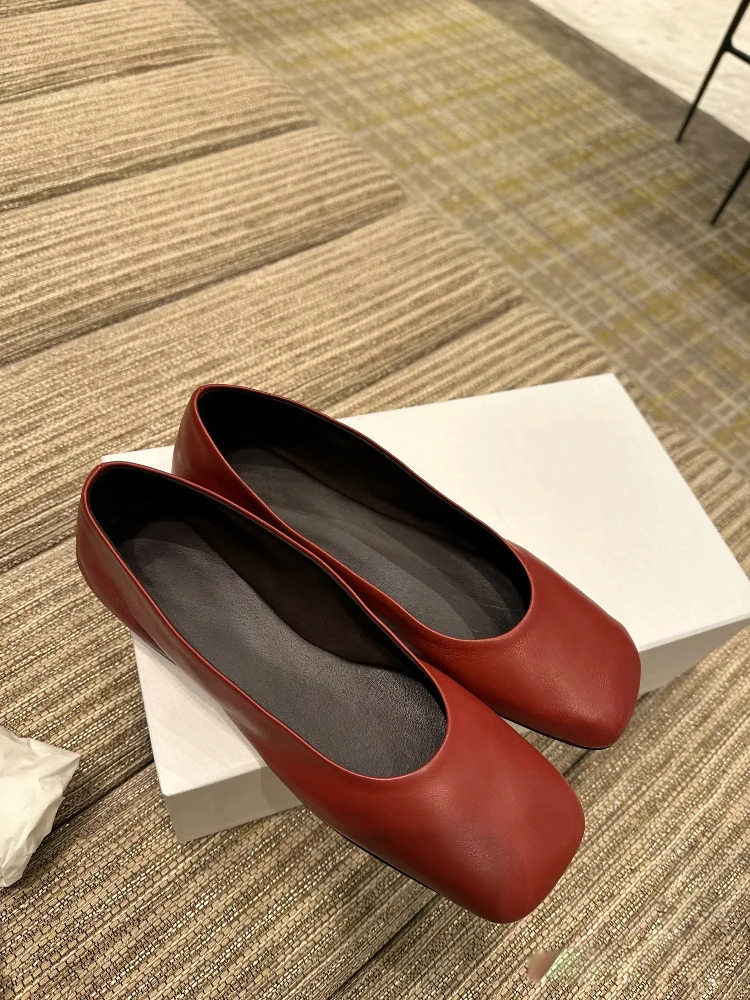 soft-leather-ballet-flat-shoes-women's-spring-new-style-genuine-leather-grandma-shoes-slip-on-casual-flats-roman-style