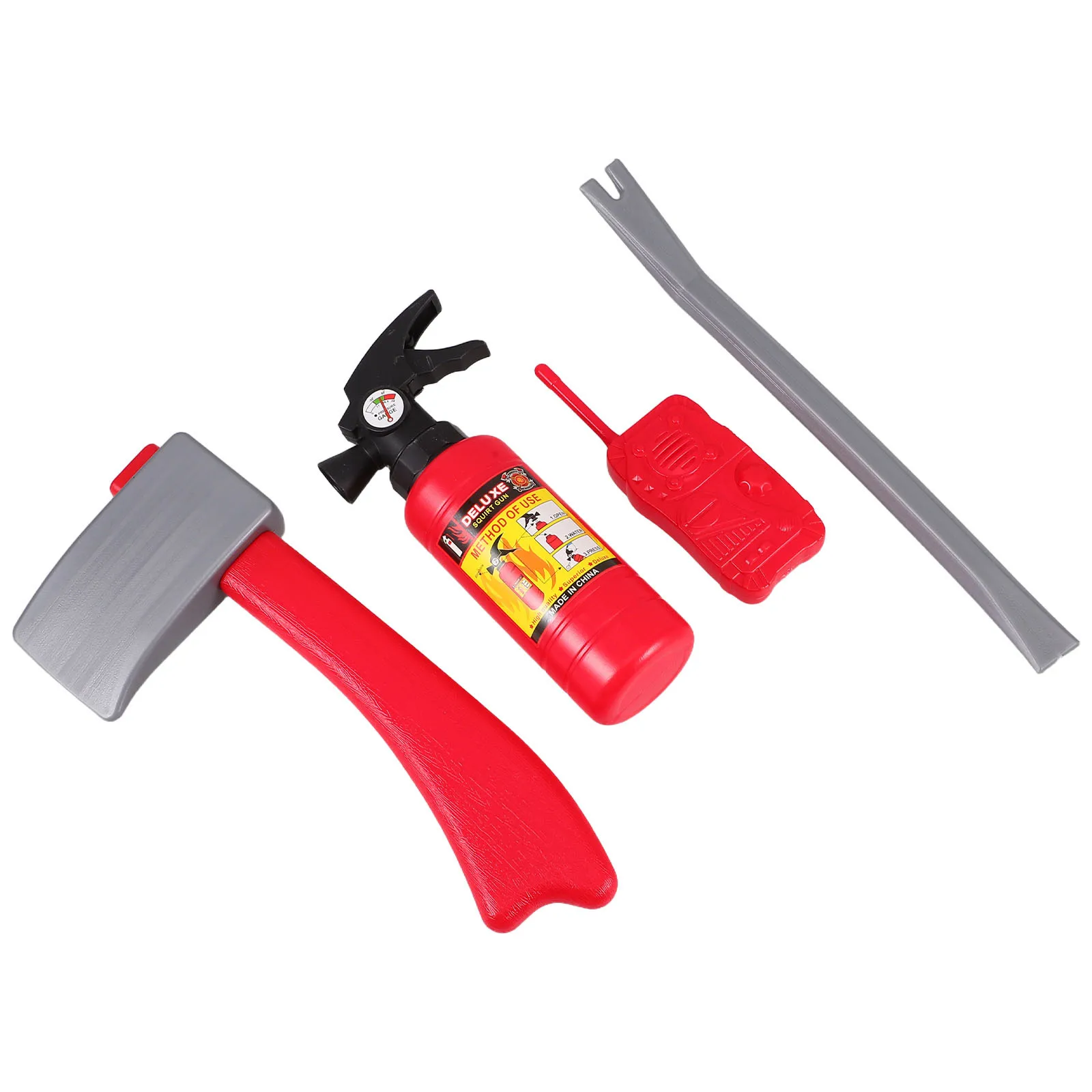 

1 set 1 Set Firefighter Role Costume Set Extinguisher Axe Premium Plastic Kids Firefighting Water Spray For Summer Beach Outdoor