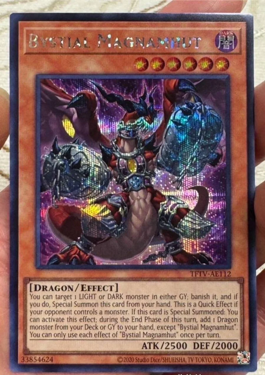 yugioh-konami-duel-monsters-tftv-ae112-bystial-magnamhut-secret-rare-carta-da-collezione-in-inglese-asiatico-in-condizioni-perfette