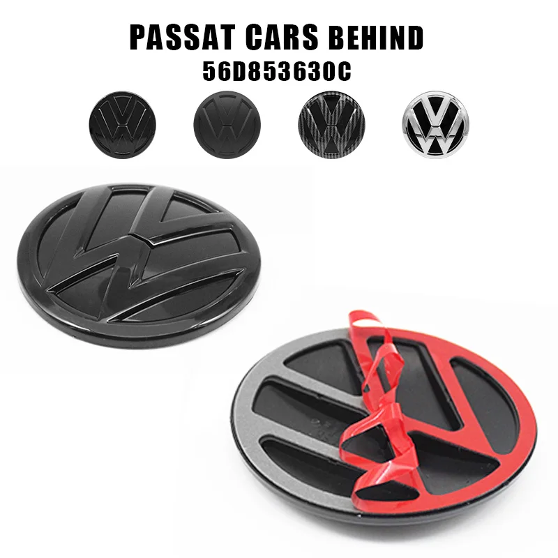 2pcs Car Front Grill Badge/Rear Emblem Lid Covers Logo Sticker For For Volkswagen VW PASSAT B6 B7 B8 ﻿2011-2015 2016-2018