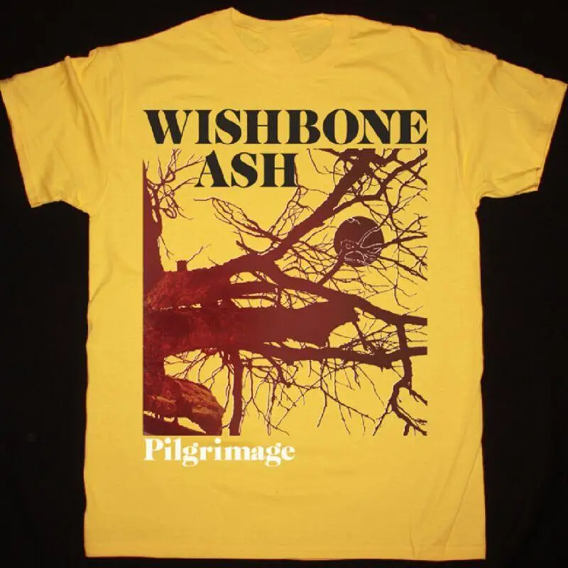Vtg Wishbone Ash Band Cotton Yellow S 5XL T Shirt