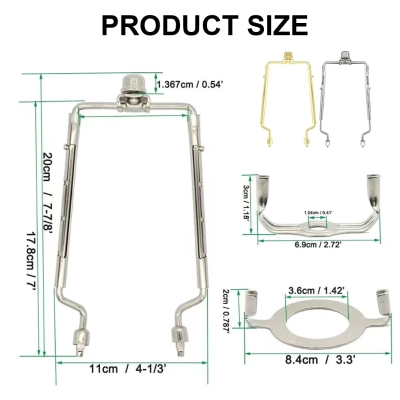 Nuovo componente hardware illuminazione con parte staccabile per selle standard per 7 8 9 10 pollici