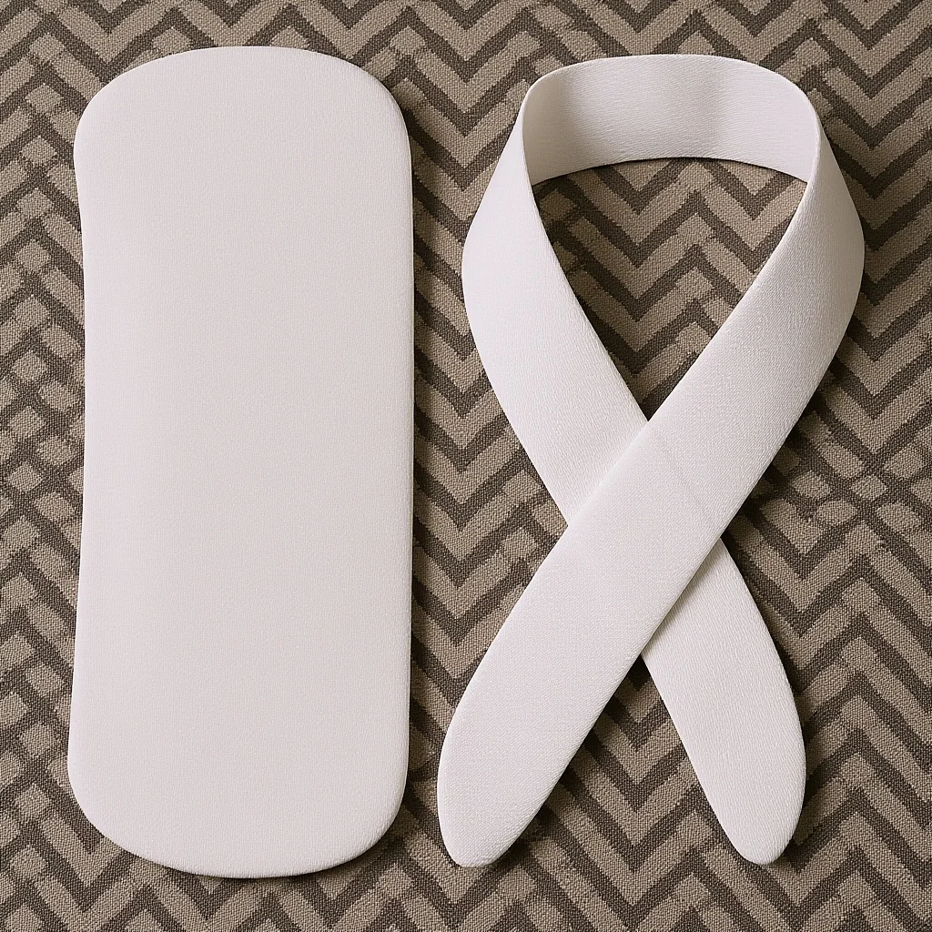 

Homoyoyo Kimono Accessories Set Obi Ita Belt Board Cotton White Japanese Style for Women