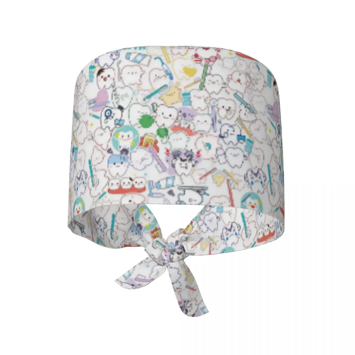 Nursing Hats Protect Teeth Working Caps For Unisex Women Y2K Fashion Holder Long Hair Work Scrubs Hat Breathable Medical Hat