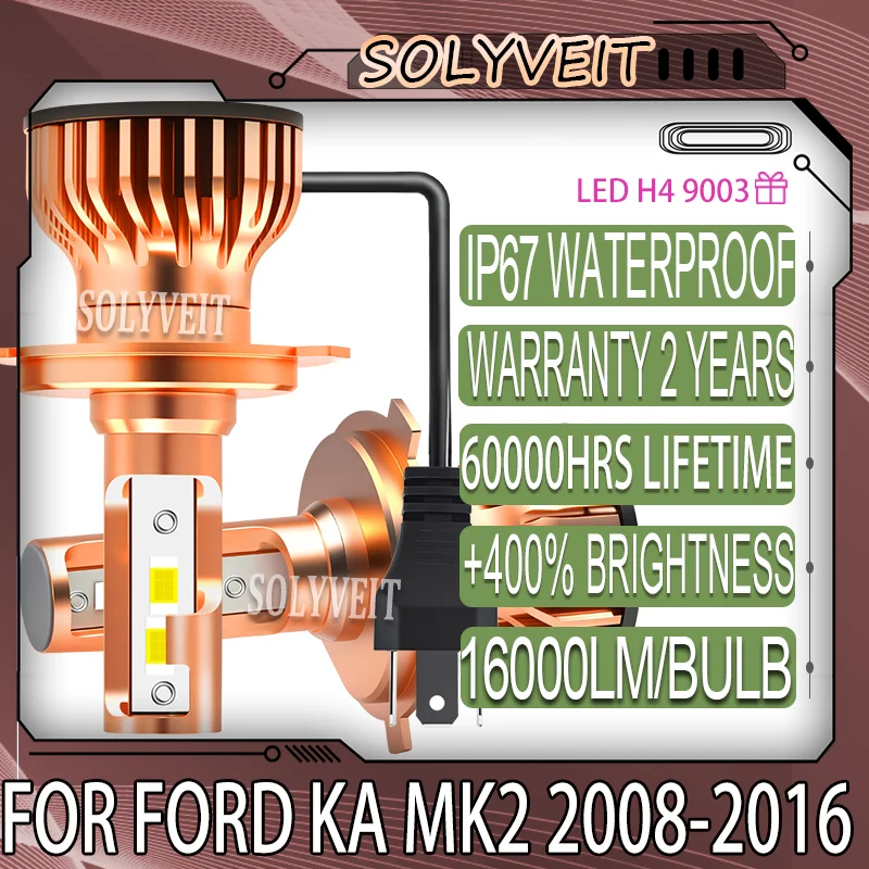

Instant-On Brightness Expansive Beam Coverage High Low Beam LED For Ford KA MK2 2008 2009 2010 2010 2012 2013 2014 2015 2016