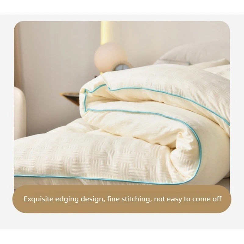 JFLEGAL Hot Sale Thick Winter Comforter Waffle Weave Soybean Fiber Quilt Ultra Soft Breathable Bedding Queen King Free Shipping