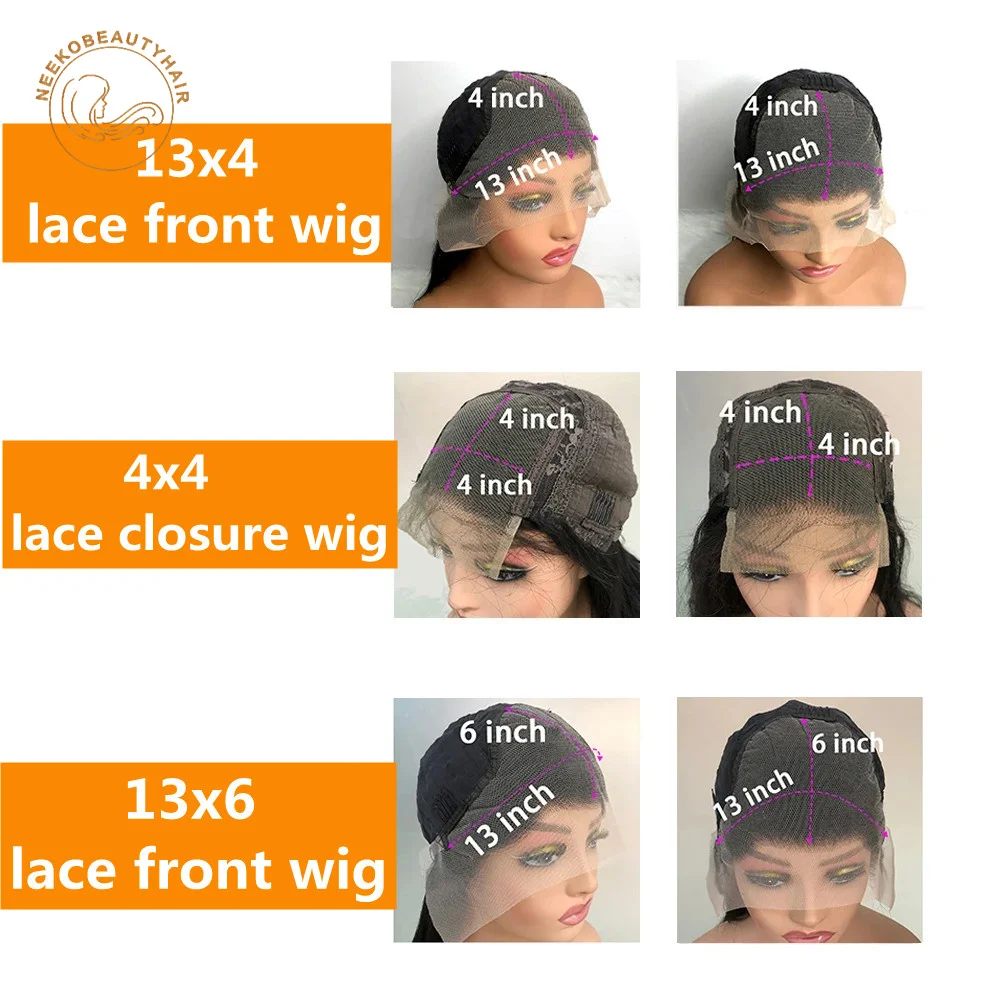 13x6 HD Transparent Lace Front Wig Glueless Body Wave Lace Frontal Wig Ginger Brown Colored Human Hair Wigs With Bang