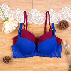 Sexy Lingerie Push Up Bra Top Chest Lace Bra Student Small Chest Bra Brassiere 34 36 38 A B t Shirt Girl Bra Underwire