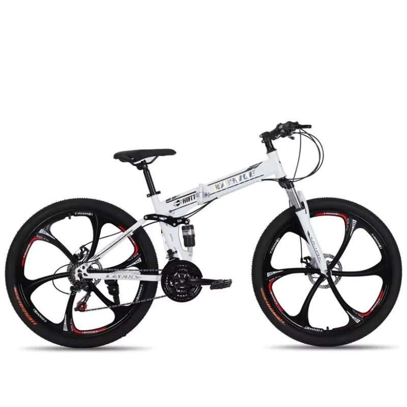 MACCE Wholesale Customized Velo Bici Dual Suspension 26 27.5 29 Inch Disc Brake Bicycle Cycles Cycling MTB Folding Mountain Bike