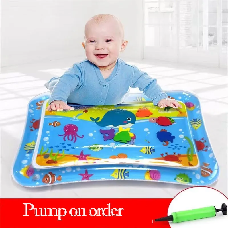 Baby learn to crawl guide toys home learn to climb pad children thickened anti fall water floor pad inflatable