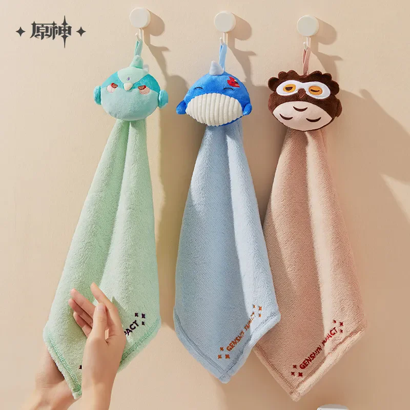 [Genuine]Genshin Impact Tighnari Yae Miko TEYVAT Zoo Series Cute Animal Towel Hanging Hand Towels Cloths Anime Accessories Gift