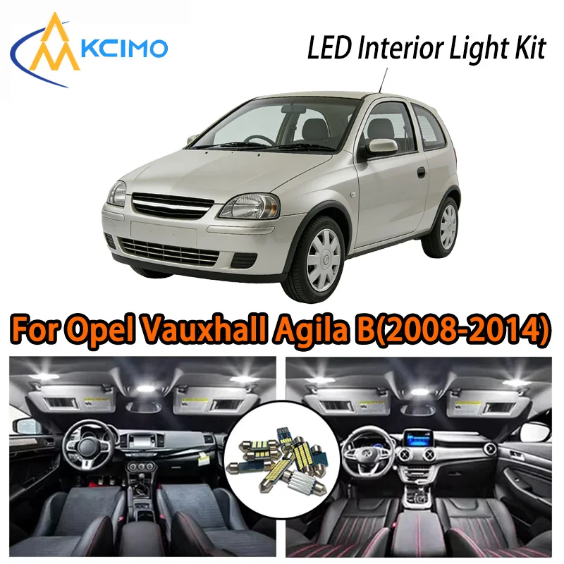 

KCIMO For Opel Vauxhall Agila B(2008-2014) Premium LED Interior Kit - 2 Colors , Quick Installation, Long-Lasting
