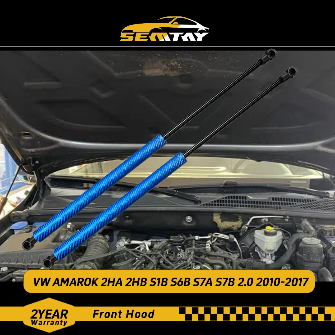

SEMTAY Hood Struts Compatible with VW AMAROK 2HA 2HB S1B S6B S7A S7B 2.0 2010-2017 Bonnet Lift Support Spri Shocks Damper