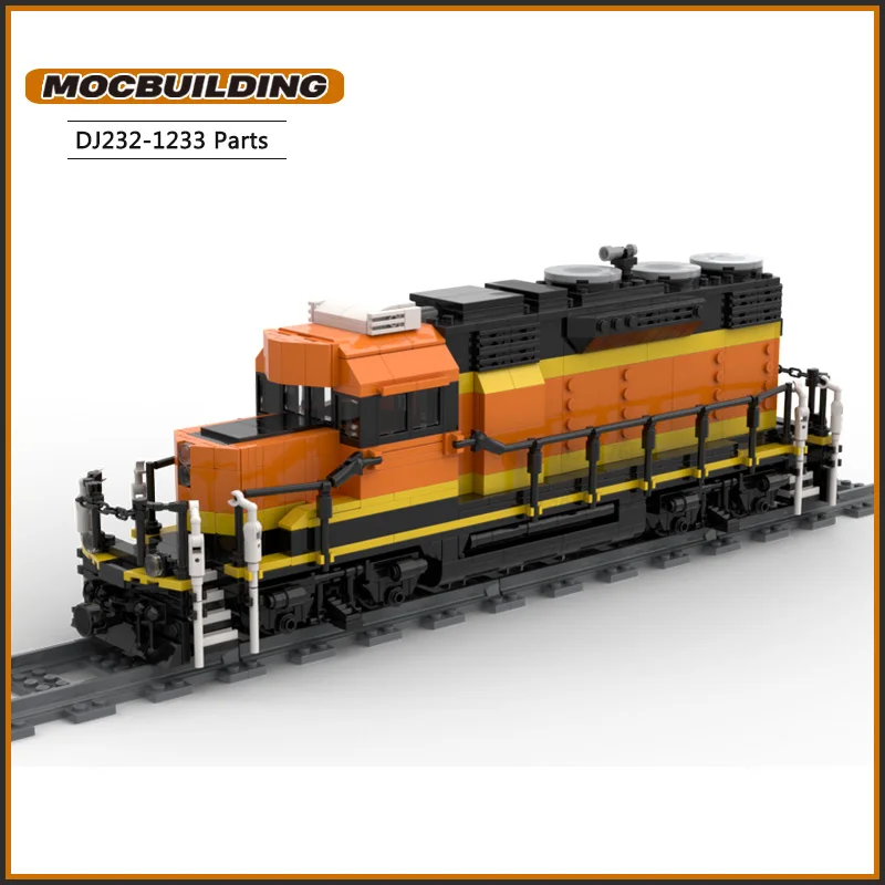 BNSF SD28P MOC Bausteine Stadt Zug Technologie Ziegel DIY Montage Fahrzeug Transport Modell Spielzeug Weihnachten Geschenke