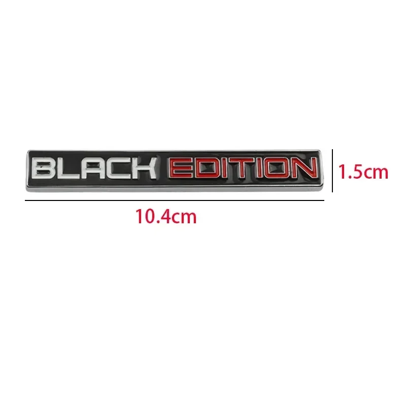 3D Metal BLACK EDITION Rear Trunk Fender Badge Emblem Decals Sticker For Toyota Honda Nissan Lexus Volvo Cadillac BMW Audi view 2