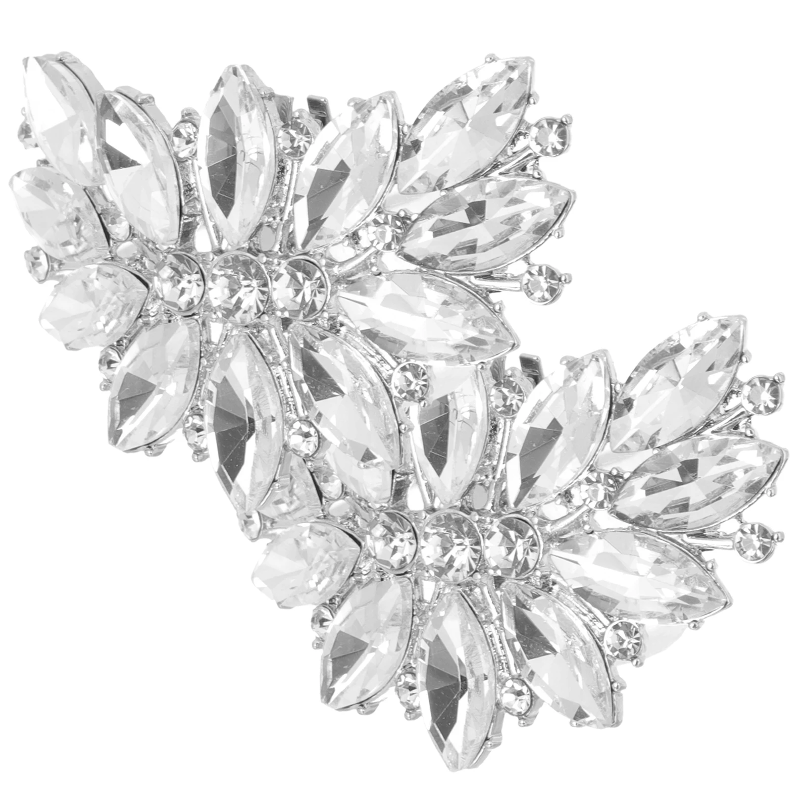 

2pcs Clips Decoration Bow Wedding Shoe Jewelry Tie for Wedding Bride High Heels Accessories Rhinestones Shoe Jewelry