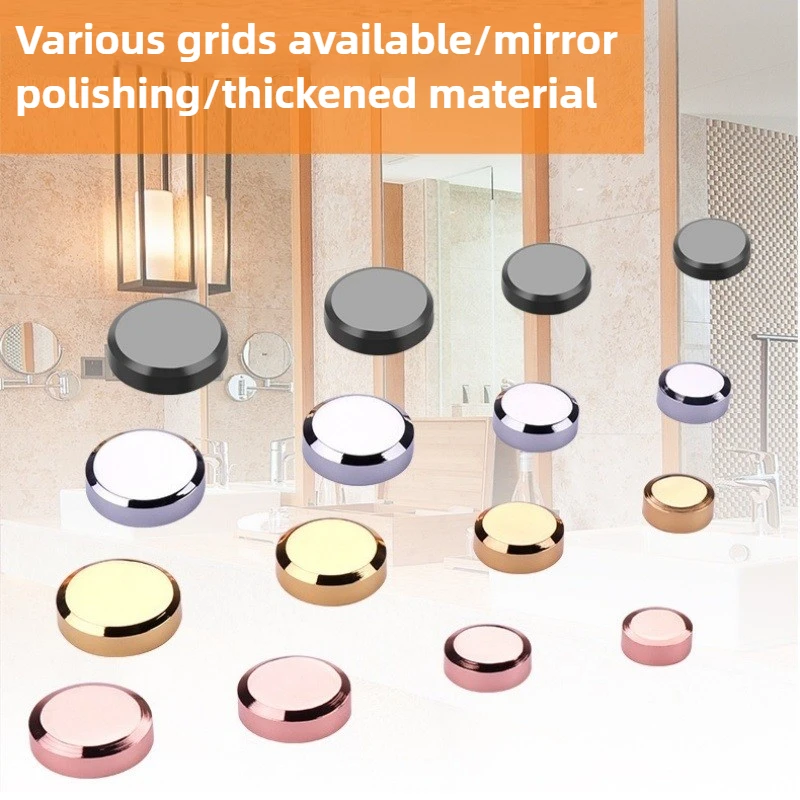 

4PCS Billboard Decoration Nails Glass Fasteners Mirror Fixing Screws Stainless Steel Screw Covers Furniture Glass Hardware