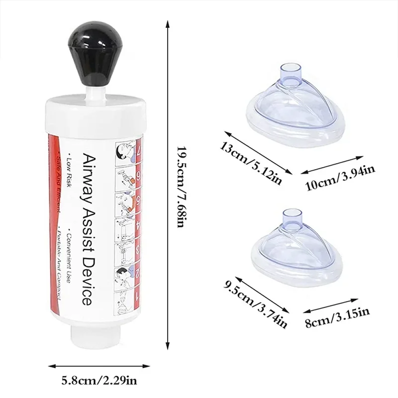 Imagem -03 - Dispositivo de Engorcamento para Crianças Emergency Life Saving Sucção Vac Anti Choke Kit de Primeiros Socorros Atualização