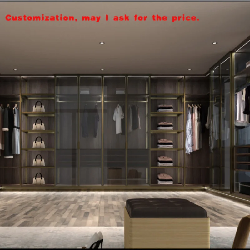 

на заказ.Итальянский стиль, простой модный шкаф высотой 2,7 м с очками