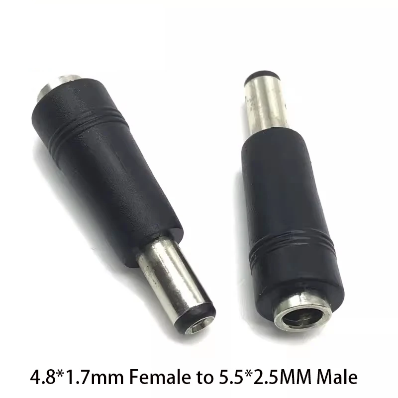 DC Power Converter Plug DC5.5x2.5 mmTo 4.8X1.7mm Female 4.8*1.7mm Male to 5.5*2.1mm Adapter For HP Laptop Computer DC Jack