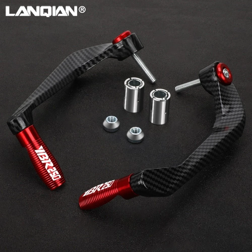 

For YAMAHA YBR250 YBR 250 Motorcycle Accessories CNC Aluminum Handlebar Handguard Brake Clutch Levers Hand Guard Protector