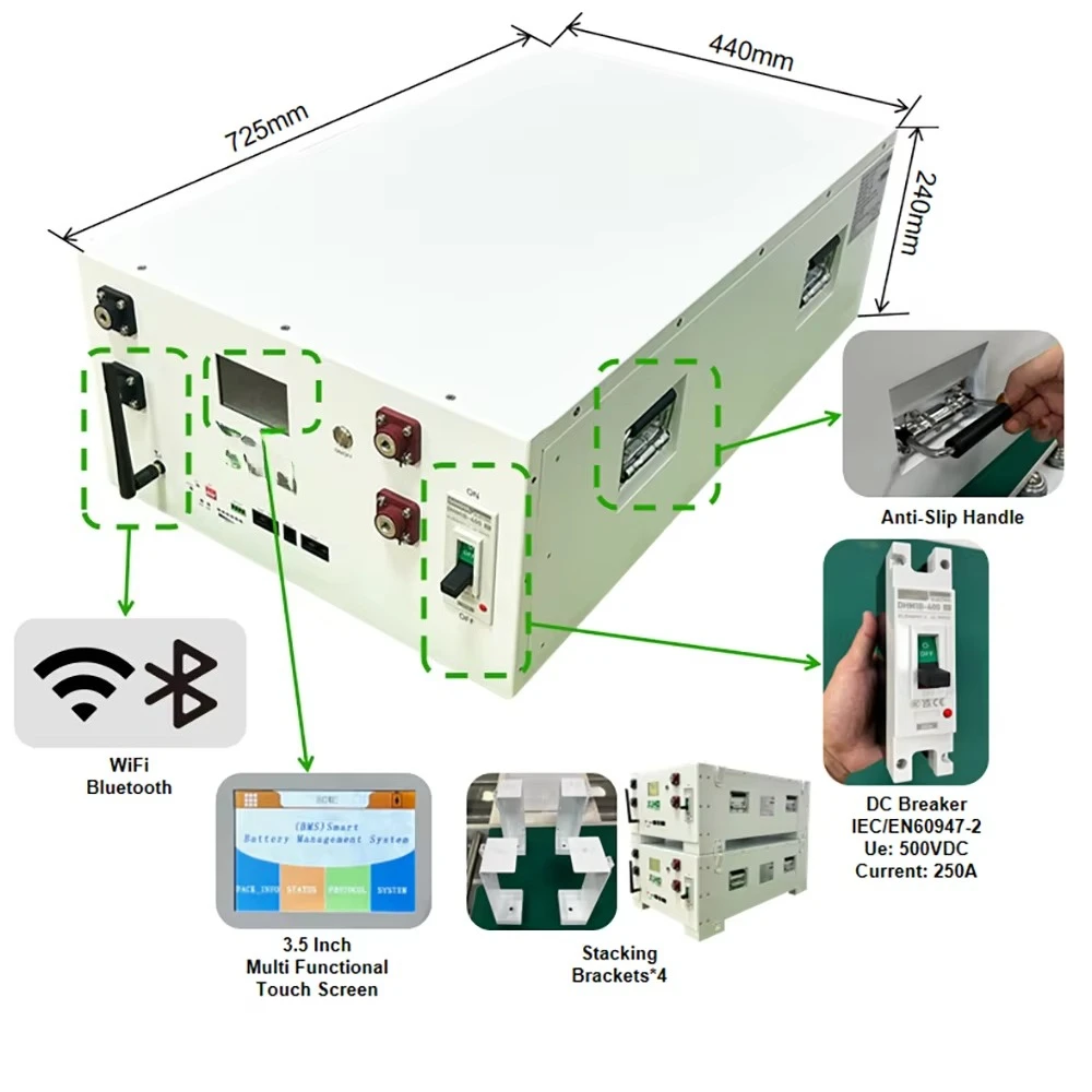 

51.2V 280Ah/314Ah (14.3–16kWh) LiFePO4 Home Battery – Stackable ESS with BMS for Solar Storage