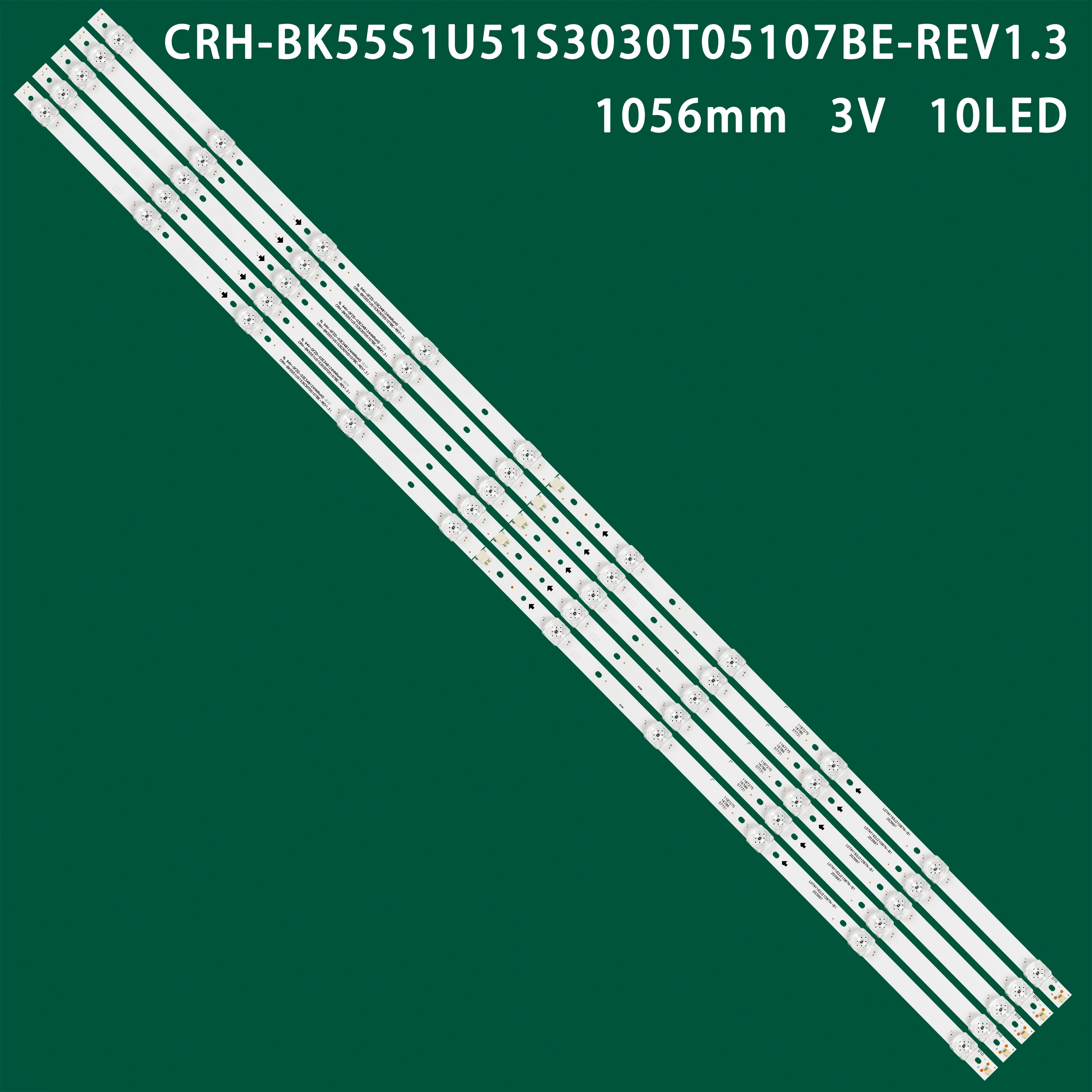 LED strips 10LEDs For Sharp LC-55Q7030U LC-55Q7040U LC-55Q620U 55H6E 55H7608 H55A6100 L2_E5_BUM_S10_1_R.10_S18_170_LM41-00604A