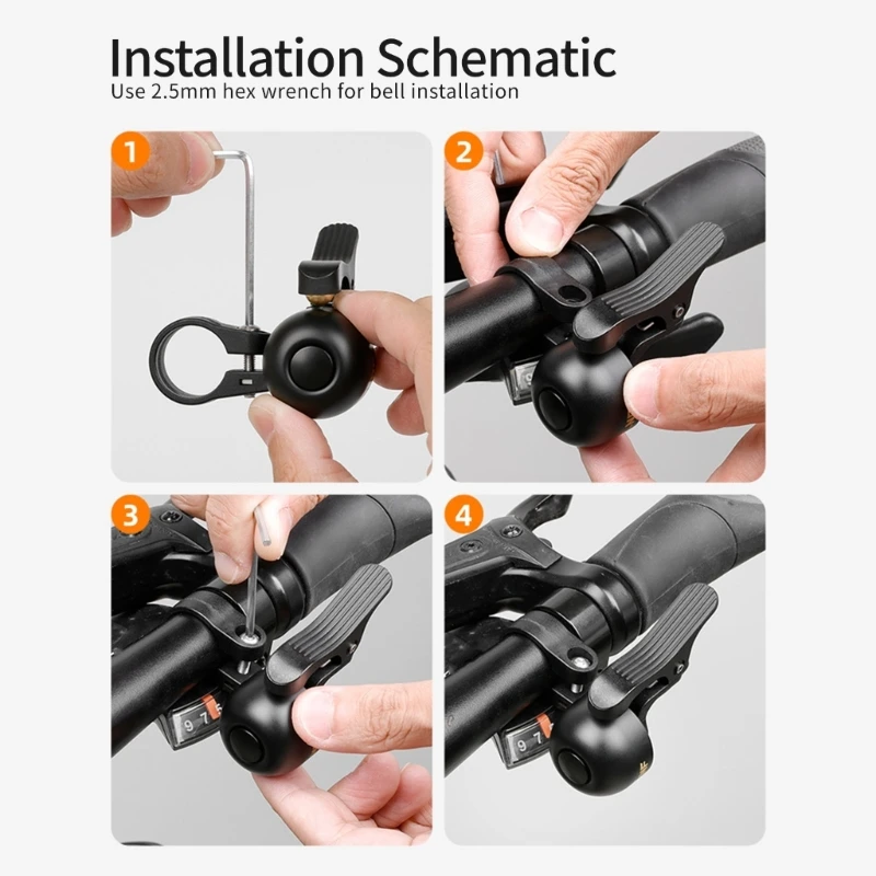 

Regulable Sound Level Bike Horn Rechargeable Electric Bicycles Bells for Mountain Bike