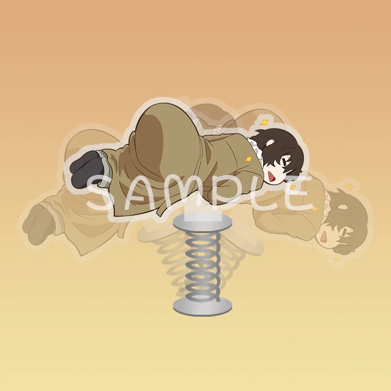 Anime Bungo Stray Dogs Dazai Osamu Cosplay YoYo Spring Pendant Accessories High Appearance Level Cartoon Delicacy Cute Ambitus