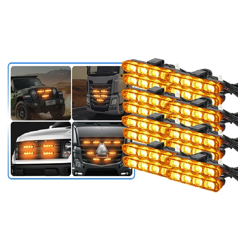 

Беспроводной автомобильный стробоскоп 16x4 SMD с дистанционным управлением, аварийный сигнальный маячок, проблесковые предупреждающие лампы для транспортных средств