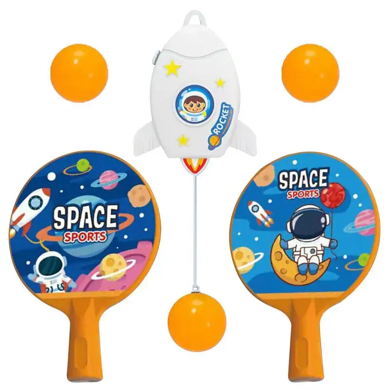 Hanging Table Tennis Trainer With Racket Mini Badminton Tennis Ball Parent-child Interactive Game Indoor Outdoor Kids Sports Toy