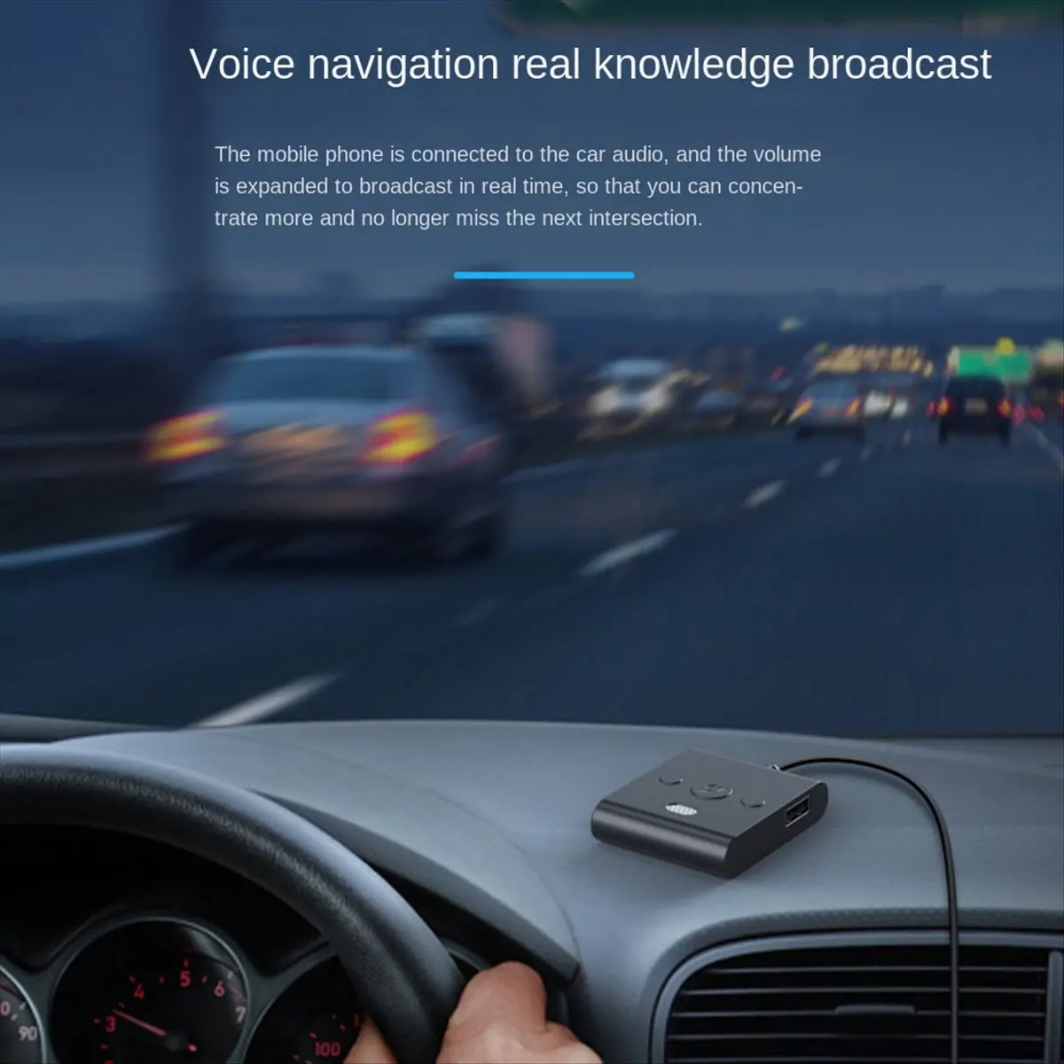 A40I Bluetooth 5.4 AUX Car Adapter Wtih Mic 3.5MM USB U-Disk Stereo Wireless Audio Receiver Car Kit Handsfree Calls Music